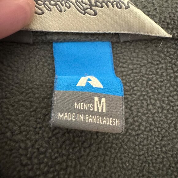 Eddie Bauer First Ascent Jacket Mens Medium Gray Polartec 1/4 Zip Fleece Outdoor - Picture 7 of 11